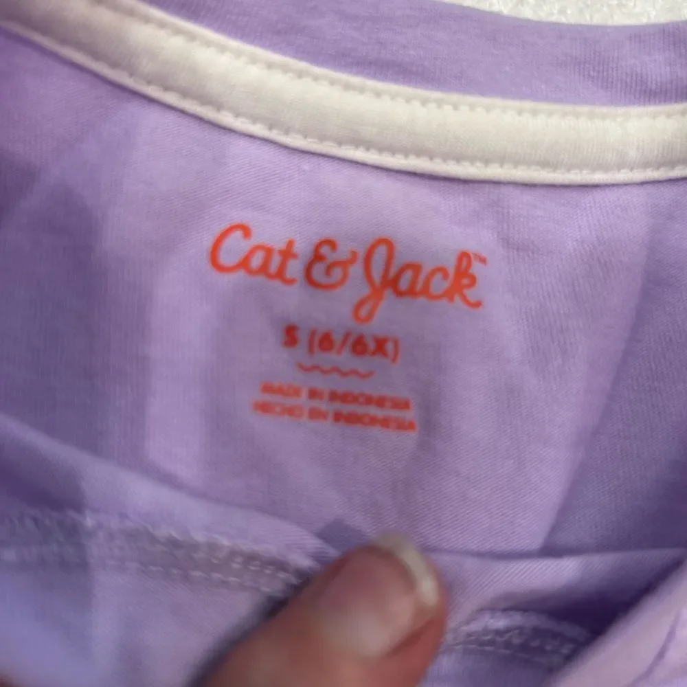 Cat & Jack Small 6/6x purple unicorn sequined embellished long sleeve tee shirt